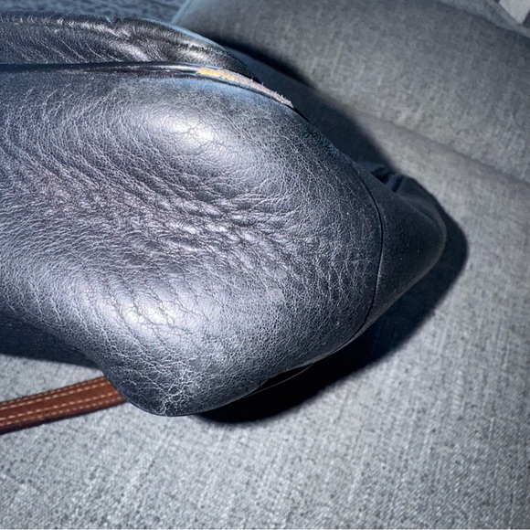 coach Chelsea Black Leather Shoulder bag Y2K - Picture 8 of 13